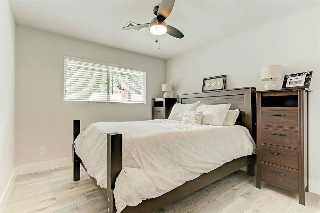 Guest bedroom after deep clean